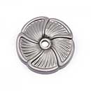 RK International [BP-483-P] Solid Brass Cabinet Knob Backplate - Daisy - Satin Nickel Finish - 1 1/2" Dia.