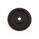RK International [BP-490-RB] Solid Brass Cabinet Knob Backplate - Large Flat Deco-Leaf - Oil Rubbed Bronze Finish - 1 1/2&quot; Dia.