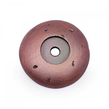 RK International [BP-486-DC] Solid Brass Cabinet Knob Backplate - Distressed - Distressed Copper Finish - 1 9/16&quot; Dia.