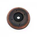 RK International [BP-486-VB] Solid Brass Cabinet Knob Backplate - Distressed - Valencia Bronze Finish - 1 9/16" Dia.