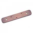 RK International [BP-7812-DC] Solid Brass Cabinet Pull Backplate - Distressed Decorative Rod - Distressed Copper Finish - 4 5/16" L