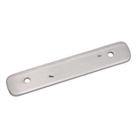 RK International [BP-7812-P] Solid Brass Cabinet Pull Backplate - Distressed Decorative Rod - Satin Nickel Finish - 4 5/16" L