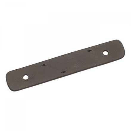 RK International [BP-7812-RB] Solid Brass Cabinet Pull Backplate - Distressed Decorative Rod - Oil Rubbed Bronze Finish - 4 5/16&quot; L