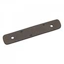 RK International [BP-7812-RB] Solid Brass Cabinet Pull Backplate - Distressed Decorative Rod - Oil Rubbed Bronze Finish - 4 5/16" L