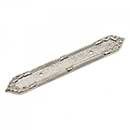 RK International [BP-384-PN] Solid Brass Cabinet Pull Backplate - Ornate Edge - Polished Nickel Finish - 7 3/16" L - 3" Centers