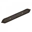 RK International [BP-384-RB] Solid Brass Cabinet Pull Backplate - Ornate Edge - Oil Rubbed Bronze Finish - 7 3/16" L - 3" Centers