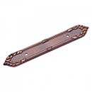 RK International [BP-385-DC] Solid Brass Cabinet Pull Backplate - Ornate Edge - Distressed Copper Finish - 7 3/16&quot; L - 3 1/2&quot; Centers