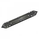 RK International [BP-385-DN] Solid Brass Cabinet Pull Backplate - Ornate Edge - Distressed Nickel Finish - 7 3/16&quot; L - 3 1/2&quot; Centers