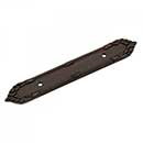 RK International [BP-385-RB] Solid Brass Cabinet Pull Backplate - Ornate Edge - Oil Rubbed Bronze Finish - 7 3/16&quot; L - 3 1/2&quot; Centers
