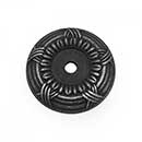 RK International [BP-484-DN] Solid Brass Cabinet Knob Backplate - Small Cross &amp; Petal - Distressed Nickel Finish - 1 1/4&quot; Dia.