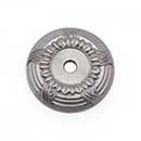 RK International [BP-484-P] Solid Brass Cabinet Knob Backplate - Small Cross &amp; Petal - Satin Nickel Finish - 1 1/4&quot; Dia.