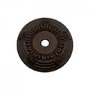 RK International [BP-484-RB] Solid Brass Cabinet Knob Backplate - Small Cross &amp; Petal - Oil Rubbed Bronze Finish - 1 1/4&quot; Dia.