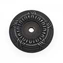 RK International [BP-485-DN] Solid Brass Cabinet Knob Backplate - Large Cross &amp; Petal - Distressed Nickel Finish - 1 1/2&quot; Dia.