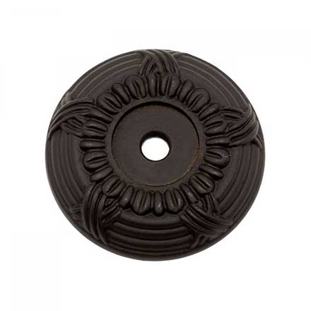 RK International [BP-485-RB] Solid Brass Cabinet Knob Backplate - Large Cross &amp; Petal - Oil Rubbed Bronze Finish - 1 1/2" Dia.