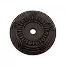 RK International [BP-485-RB] Solid Brass Cabinet Knob Backplate - Large Cross &amp; Petal - Oil Rubbed Bronze Finish - 1 1/2&quot; Dia.