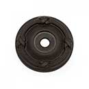 RK International [BP-487-RB] Solid Brass Cabinet Knob Backplate - Lines & Crosses - Oil Rubbed Bronze Finish - 1 1/4" Dia.