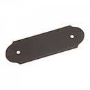 RK International [BP-7818-RB] Solid Brass Cabinet Pull Backplate - Plain Bow - Oil Rubbed Bronze Finish - 4 1/2&quot; L - 3&quot; Centers