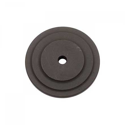 RK International [BP-7821-RB] Solid Brass Cabinet Knob Backplate - Plain Single Hole - Oil Rubbed Bronze Finish - 1 5/8" Dia.