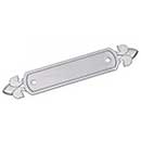 RK International [BP-7905-P] Solid Brass Cabinet Pull Backplate - Spade Ends - Satin Nickel Finish - 5 1/4" L - 3" Centers