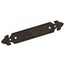 RK International [BP-7905-RB] Solid Brass Cabinet Pull Backplate - Spade Ends - Oil Rubbed Bronze Finish - 5 1/4" L - 3" Centers