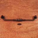RK International [CP-3705-RB] Solid Brass Cabinet Bail Pull - Beaded Middle - Oversized - Oil Rubbed Bronze Finish - 8&quot; C/C - 8 3/4&quot; L