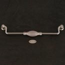 RK International [CP-3722-P] Solid Brass Cabinet Bail Pull - Indian Drum - Oversized - Satin Nickel Finish - 8&quot; C/C - 8 3/4&quot; L