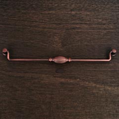 RK International [CP-3723-DC] Solid Brass Cabinet Bail Pull - Indian Drum - Oversized - Distressed Copper Finish - 12&quot; C/C - 12 3/4&quot; L