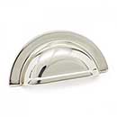 RK International [CF-5249-PN] Solid Brass Cabinet Cup Pull - Smooth Half Circle - Polished Nickel Finish - 3" C/C - 3 5/8" L