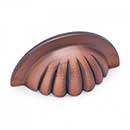RK International [CF-5251-DC] Solid Brass Cabinet Cup Pull - Heavy Half Melon - Distressed Copper Finish - 3&quot; C/C - 3 5/8&quot; L