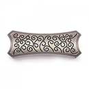 RK International [CF-915-WN] Die Cast Zinc Cabinet Cup Pull - Palermo Series - Weathered Nickel Finish - 3&quot; &amp; 3 1/2&quot; C/C - 4 5/16&quot; L