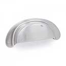 RK International [CF-909-P] Solid Brass Cabinet Cup Pull - Distressed Heavy - Satin Nickel Finish - 3&quot; C/C - 3 1/2&quot; L