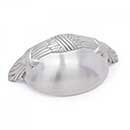 RK International [CF-957-P] Solid Brass Cabinet Cup Pull - Lines &amp; Crosses Edge - Satin Nickel Finish - 3&quot; C/C - 3 5/8&quot; L