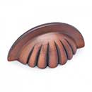 RK International [CF-5251-DC] Solid Brass Cabinet Cup Pull - Heavy Half Melon - Distressed Copper Finish - 3" C/C - 3 5/8" L