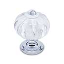 RK International [CK-1AC-C] Acrylic Cabinet Knob - Acrylic Flower - Polished Chrome Stem - 1 1/4" Dia.