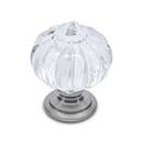 RK International [CK-1AC-P] Acrylic Cabinet Knob - Acrylic Flower - Satin Nickel Stem - 1 1/4" Dia.