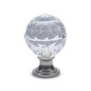 RK International [CK-2AC-P] Acrylic Cabinet Knob - Acrylic Hammered - Satin Nickel Stem - 1 1/4" Dia.