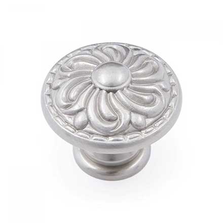 RK International [CK-120-P] Solid Brass Cabinet Knob - Augustine Series - Satin Nickel Finish - 1 3/8&quot; Dia.