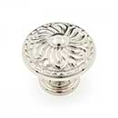 RK International [CK-120-PN] Solid Brass Cabinet Knob - Augustine Series - Polished Nickel Finish - 1 3/8&quot; Dia.