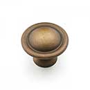 RK International [CK-9303-AE] Solid Brass Cabinet Knob - Small Smooth Dome - Antique English Finish - 1 1/4&quot; Dia.