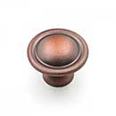 RK International [CK-9303-DC] Solid Brass Cabinet Knob - Small Smooth Dome - Distressed Copper Finish - 1 1/4&quot; Dia.