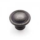 RK International [CK-9303-DN] Solid Brass Cabinet Knob - Small Smooth Dome - Distressed Nickel Finish - 1 1/4&quot; Dia.