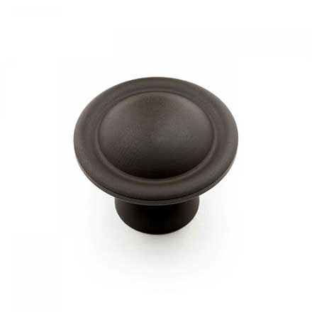 RK International [CK-9303-RB] Solid Brass Cabinet Knob - Small Smooth Dome - Oil Rubbed Bronze Finish - 1 1/4" Dia.