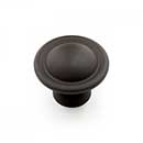 RK International [CK-9303-RB] Solid Brass Cabinet Knob - Small Smooth Dome - Oil Rubbed Bronze Finish - 1 1/4&quot; Dia.