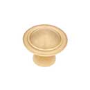RK International [CK-9303-SB] Solid Brass Cabinet Knob - Small Smooth Dome - Satin Brass Finish - 1 1/4" Dia.