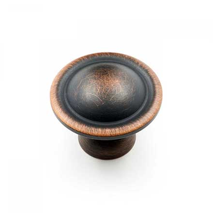 RK International [CK-9303-VB] Solid Brass Cabinet Knob - Small Smooth Dome - Valencia Bronze Finish - 1 1/4" Dia.