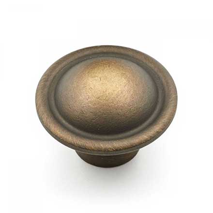 RK International [CK-9304-AE] Solid Brass Cabinet Knob - Large Smooth Dome - Antique English Finish - 1 1/2" Dia.