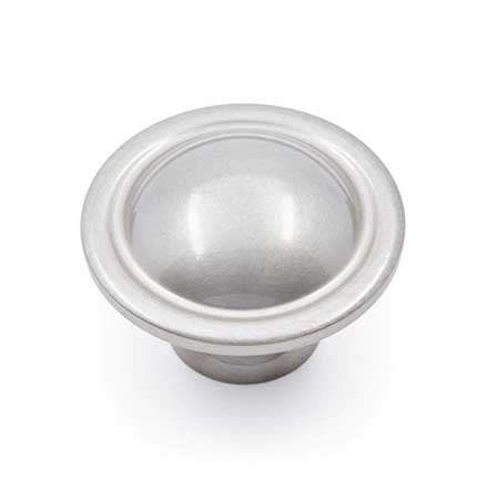RK International [CK-9304-P] Solid Brass Cabinet Knob - Large Smooth Dome - Satin Nickel Finish - 1 1/2&quot; Dia.