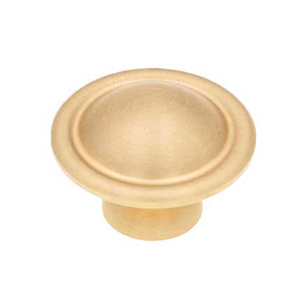 RK International [CK-9304-SB] Solid Brass Cabinet Knob - Large Smooth Dome - Satin Brass Finish - 1 1/2" Dia.