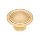 RK International [CK-9304-SB] Solid Brass Cabinet Knob - Large Smooth Dome - Satin Brass Finish - 1 1/2&quot; Dia.