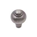 RK International [CK-9306-DN] Solid Brass Cabinet Knob - Solid Round w/ Tip - Distressed Nickel Finish - 1&quot; Dia.